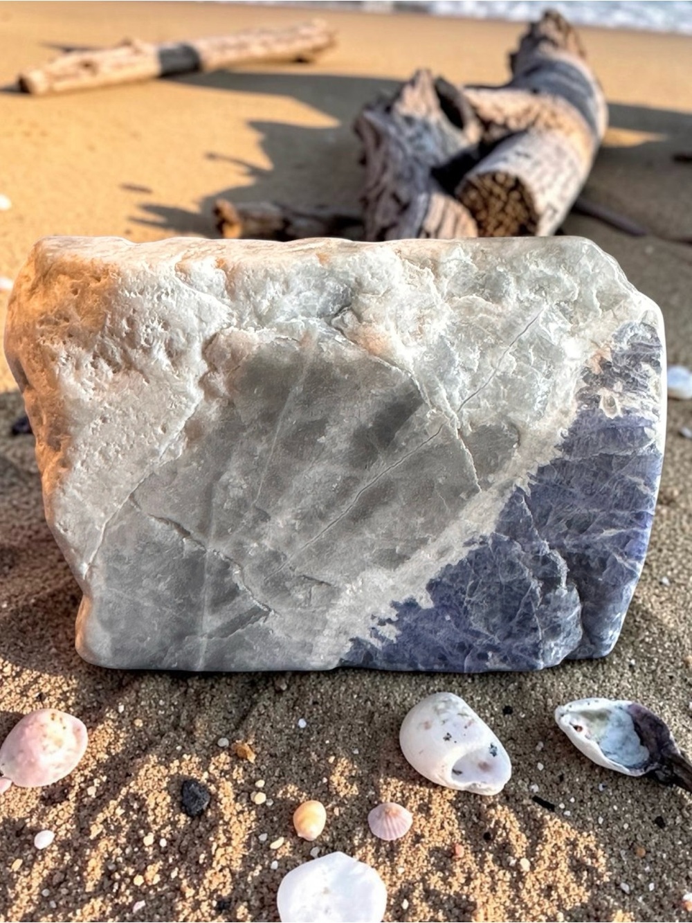 Sodalite Crystal-Standing Slab